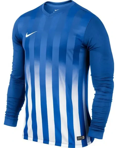 Nike Kids Football Shirt Striped Division II - Royal Blue/White - Y/M (end of line)