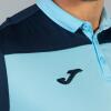 Joma Hobby II Polo Shirt - Sky / Dark Navy