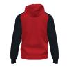 Joma Academy IV Zip-Up Hoodie Sweatshirt - Red / Black