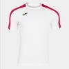 Joma Academy III S/S T-Shirt - White / Red