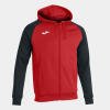 Joma Academy IV Zip-Up Hoodie Sweatshirt - Red / Black