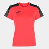 Joma Academy III Womens Shirt - Coral / Black