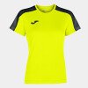 Joma Academy III Womens Shirt - Yellow Fluor / Black