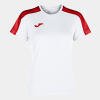 Joma Academy III Womens Shirt - White/ Red