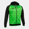 Joma Supernova III Zip-Up Hoodie - Black / Fluor Green