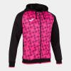 Joma Supernova III Zip-Up Hoodie - Black / Fluor Pink