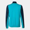 Joma Montreal Women's Full Zip Sweatshirt - Fluor Turquoise / Navy