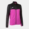 Joma Montreal Women's Full Zip Sweatshirt - Fluor Pink / Black