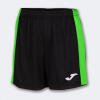 Joma Maxi Women's Shorts - Black / Fluor Green