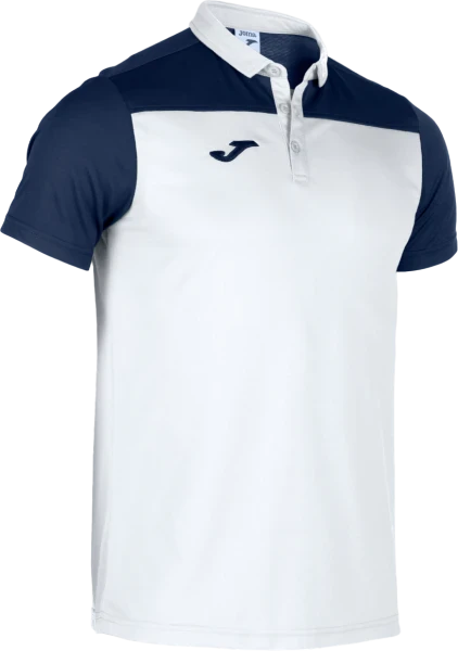 Joma Hobby II Polo Shirt - White / Dark Navy