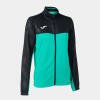 Joma Montreal Women's Full Zip Sweatshirt - Green / Black