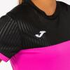 Joma Montreal Womens T-Shirt - Fluor Pink / Black