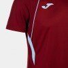 Joma Championship VII T-Shirt - Burgundy / Sky Blue