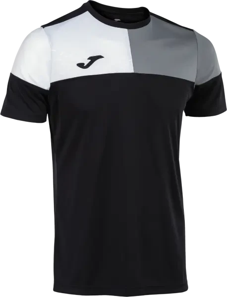 Joma Crew V Shirt - Black / Grey / White