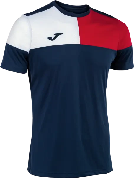 Joma Crew V Shirt - Navy / Red / White