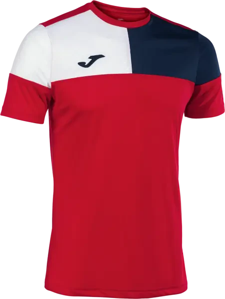 Joma Crew V Shirt - Red / Navy / White