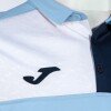 Joma Crew V Polo Shirt - Sky Blue / Navy / White