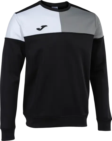 Joma Crew V Sweatshirt - Black / White / Grey