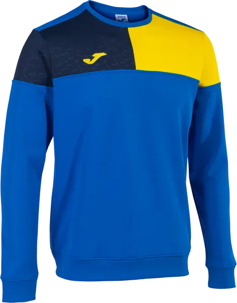 Joma Crew V Sweatshirt - Royal / Yellow / Navy