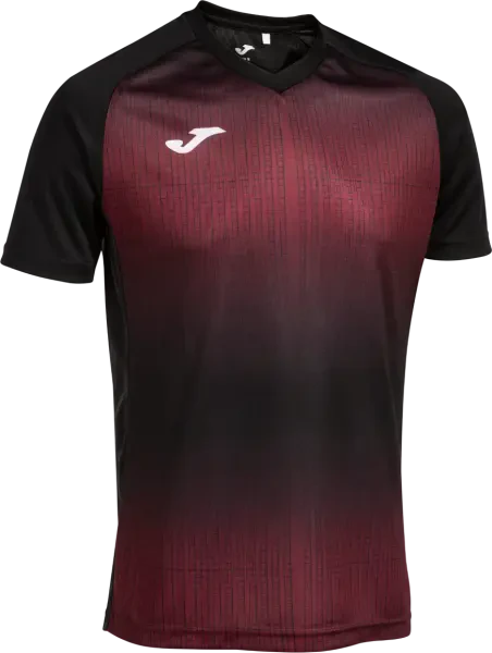 Joma Tiger V Shirt - Black / Burgundy