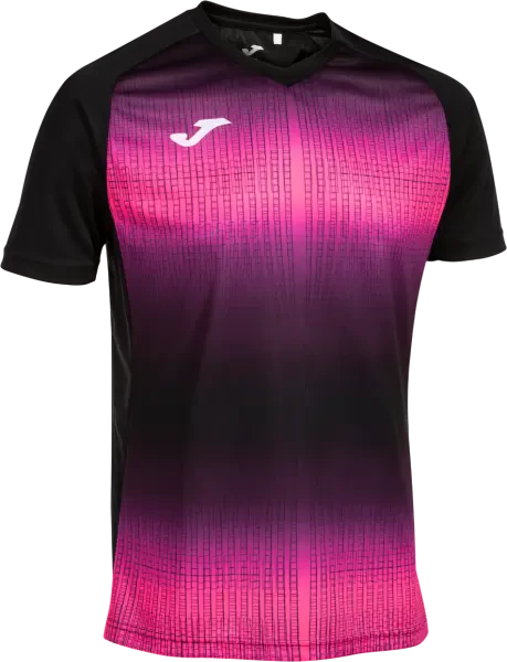 Joma Tiger V Shirt - Black / Fluor Pink