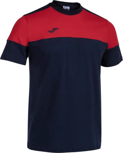 Joma Crew V T-Shirt - Navy / Red