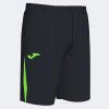 Joma Championship VII Bermuda Shorts - Black / Fluor Green