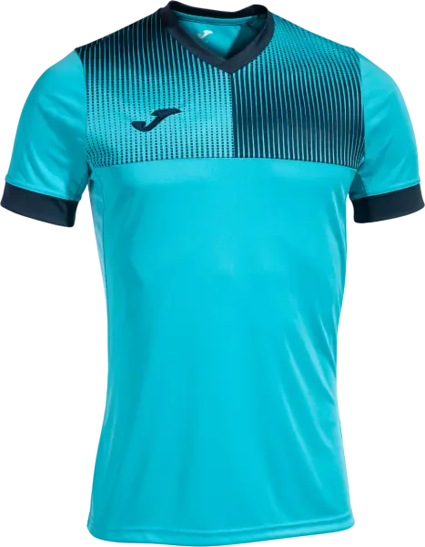 Joma Eco-Supernova T-Shirt - Fluor Turquoise / Navy