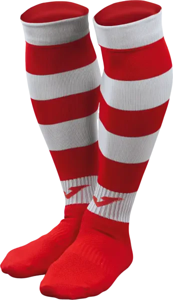 Joma Zebra II Socks - Red / White