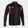 Joma Winner III Full Zip Top - Black / Fluor Coral