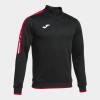 Joma Olimpiada 1/4 Zip Sweatshirt - Black / Red