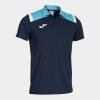 Joma Toledo Polo Shirt - Dark Navy / Fluor Turquoise