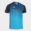 Joma Tiger VI Shirt - Fluor Turquoise / Navy