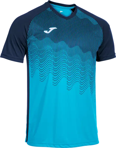 Joma Tiger VI Shirt - Fluor Turquoise / Navy