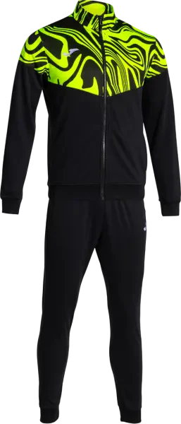 Joma Lion II Tracksuit - Black / Fluor Yellow