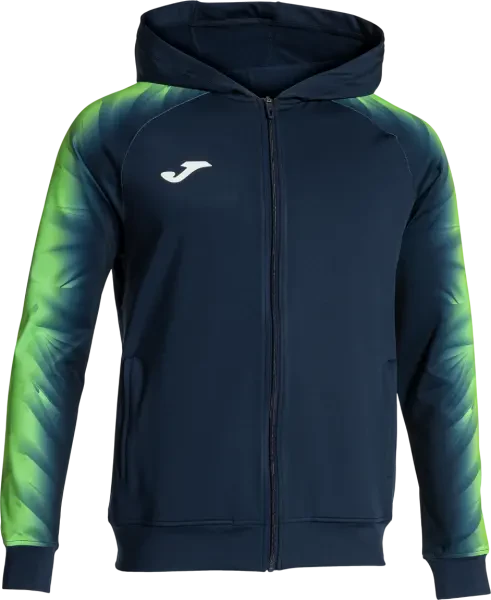 Joma Elite XI Zip-up Hoodie - Navy / Fluor Green