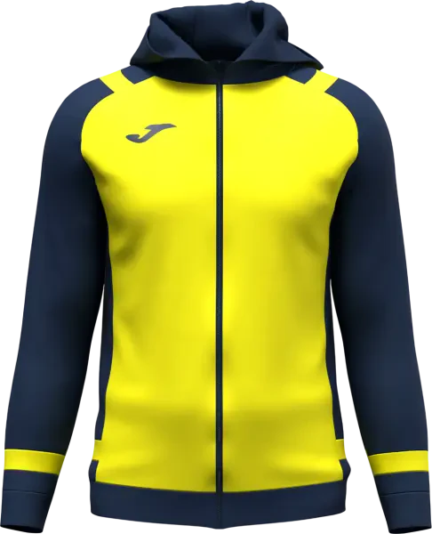 Joma Lider Zip-up Hoodie - Fluor Yellow / Navy