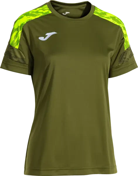 Joma Championship VIII Women's Shirt - Khaki / Yellow Fluor