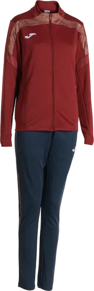 Joma Championship VIII Women's Tracksuit - Burgundy / Navy