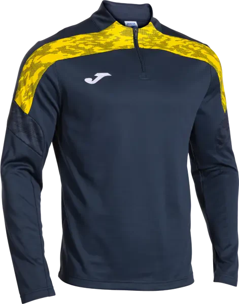 Joma Championship VIII 1/4 Zip Sweatshirt - Navy / Yellow