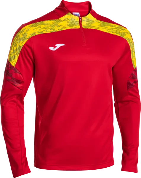 Joma Championship VIII 1/4 Zip Sweatshirt - Red / Yellow