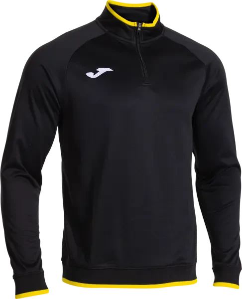 Joma Combi Premium 1/4 Zip Sweatshirt - Black / Yellow