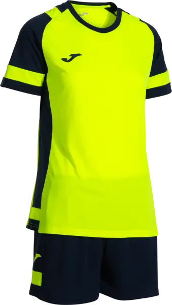 Joma Lider Women's Set - Yellow Fluor / Navy