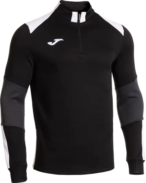 Joma Danubio IV 1/4 Zip Sweatshirt - Black / White / Anthracite