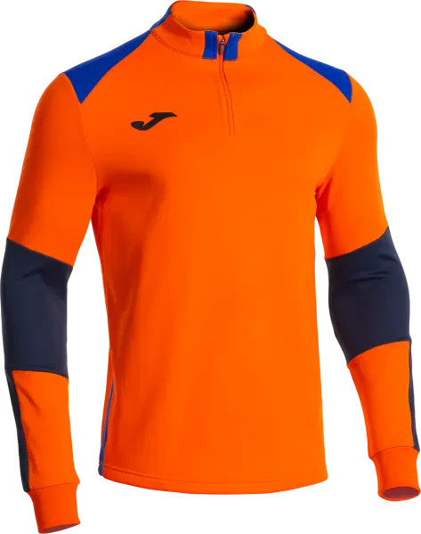 Joma Danubio IV 1/4 Zip Sweatshirt - Orange / Royal / Navy