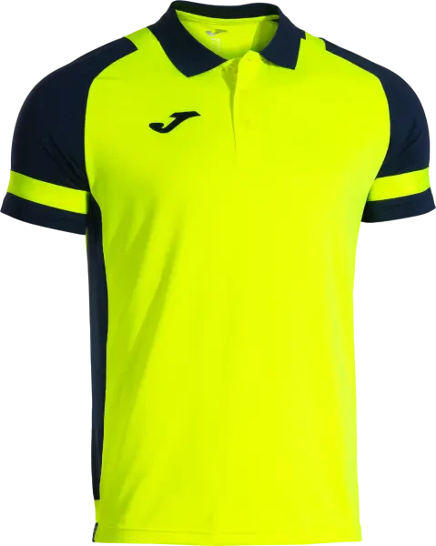 Joma Lider Polo Shirt - Fluor Yellow / Navy