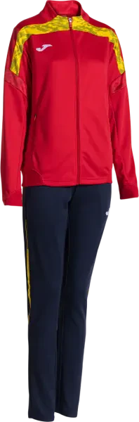 Joma Championship VIII Women's Tracksuit - Red / Yellow / Navy