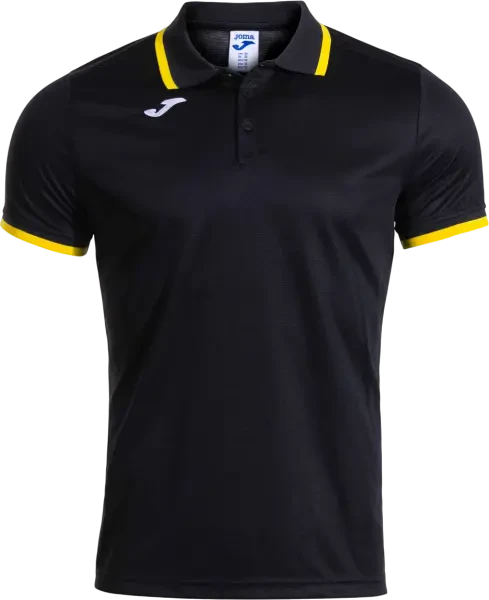 Joma Combi Premium Polo Shirt - Black / Yellow