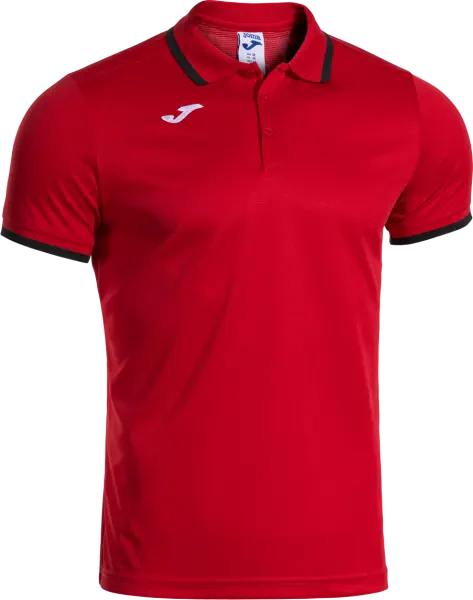 Joma Combi Premium Polo Shirt - Red / Black