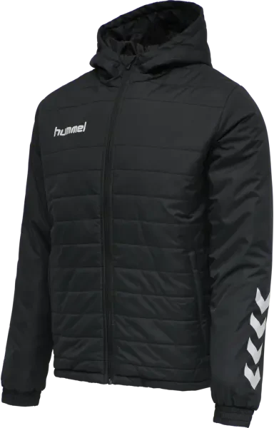 Hummel Promo Short Bench Jacket - Black/White - Medium (end of line)